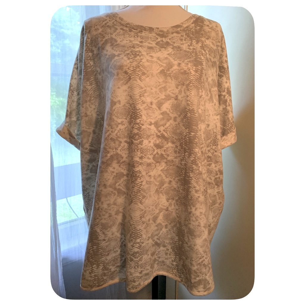 Plus New Directions Snake Skin Studio Top